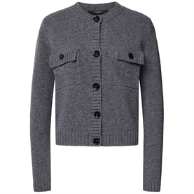 Weekend Max Mara Olbia Cardigan, Dark Grey Melange